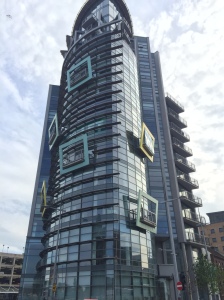 one of the most absurd buildings I ever saw....great view from there I hope...